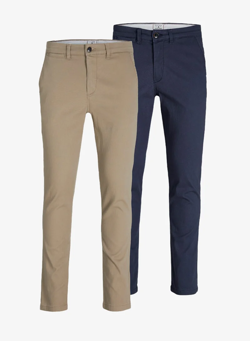 JACK & JONES 2 Pack Of Casual Chinos